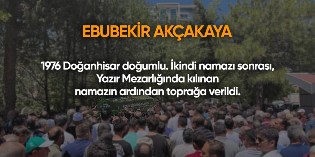 Konya'da bugün vefat edenler | 1 Ekim 2024 11